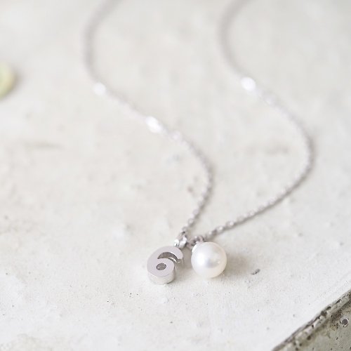 cloud-jewelry Number 6 Pearl ネックレス 925 Sterling Silver