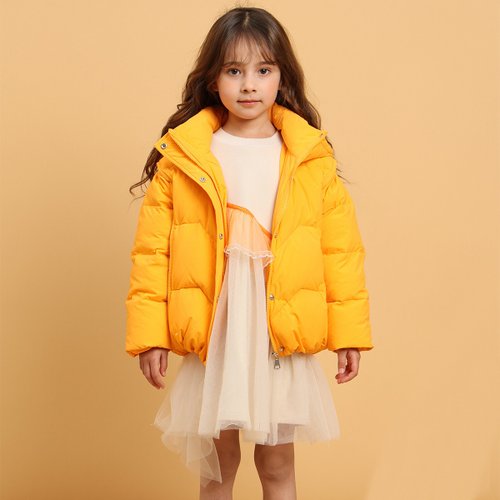 BIR自然棉麻品牌服飾 BIR 廓形連帽羽絨外套