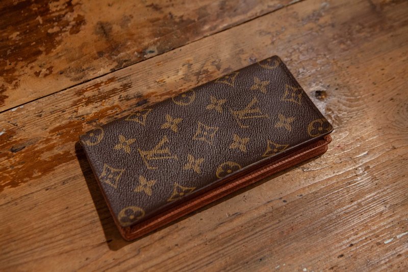 Niao Niao Department Store-Vintage Louis Vuitton classic printed long clip - กระเป๋าสตางค์ - หนังเทียม 