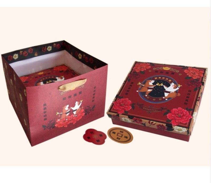 C.Angel lucky fortune cookie shishuowang gift box: I'm just a cookie but will bring you good luck. - คุกกี้ - อาหารสด สีแดง