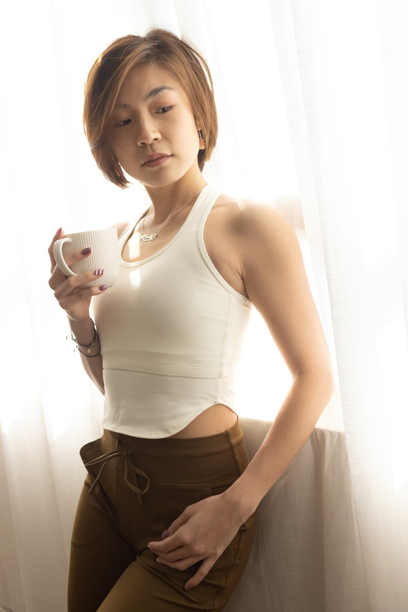 【FlexiFlow】Nata 3D美胸收副乳運動背心- 附胸墊 - 運動內衣 - 尼龍 