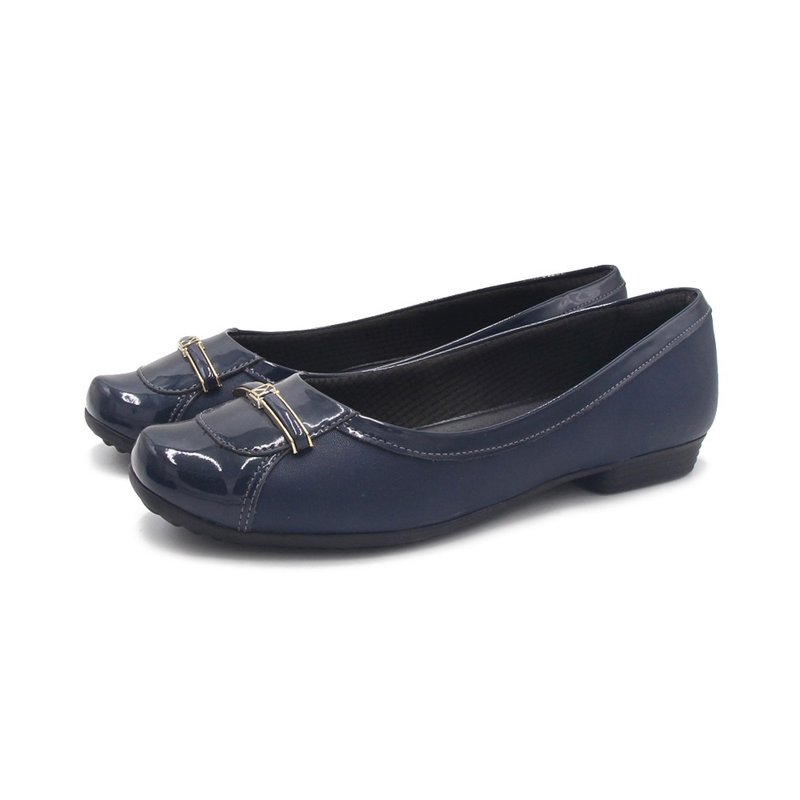 WALKING ZONE SUPER WOMAN simple style flat shoes for women - blue - Mary Jane Shoes & Ballet Shoes - Other Materials 