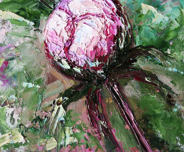 絵画 油絵　牡丹 牡丹 ぼたん 絵画 油絵 花 原画 アート oilpainting art