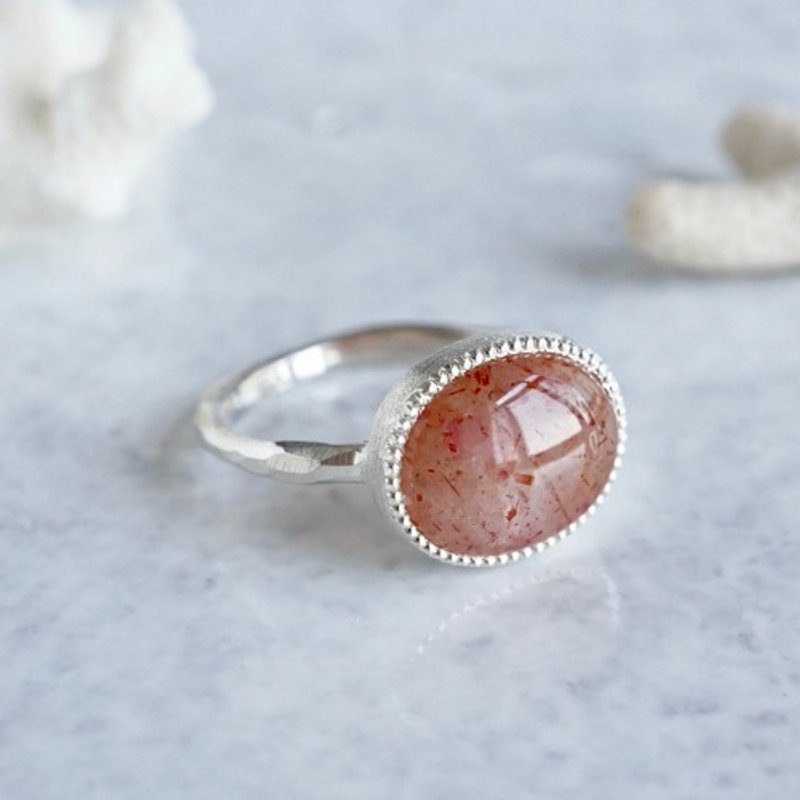 Sunstone ring [OP777SV] - General Rings - Other Metals 