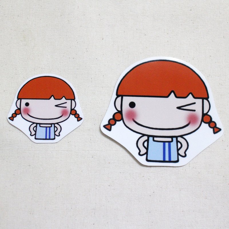 Waterproof Sticker_Little Girl 06 - สติกเกอร์ - วัสดุกันนำ้ 