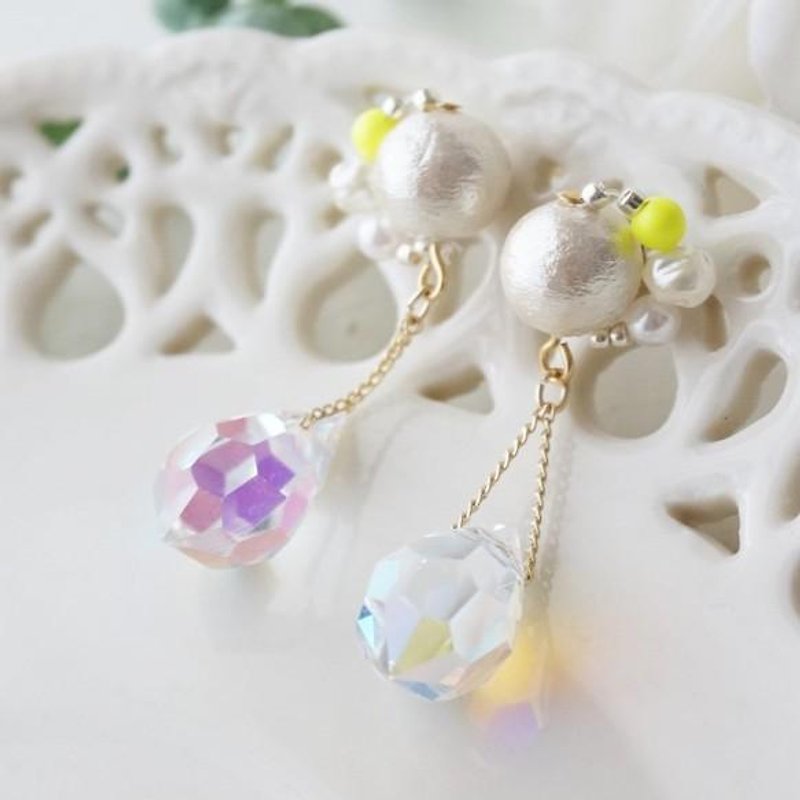 shizuku ♡ earrings / earrings - Earrings & Clip-ons - Other Metals Yellow