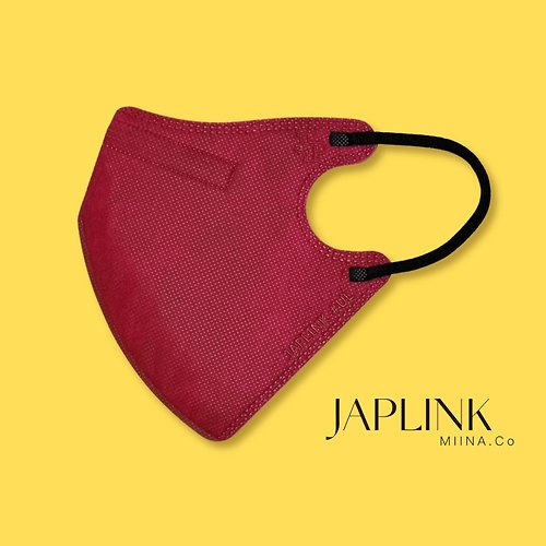 MIINA.Co x JAPLINK 【加大】JAPLINK MASK【D2 / N95】 立體口罩-大紅玫瑰