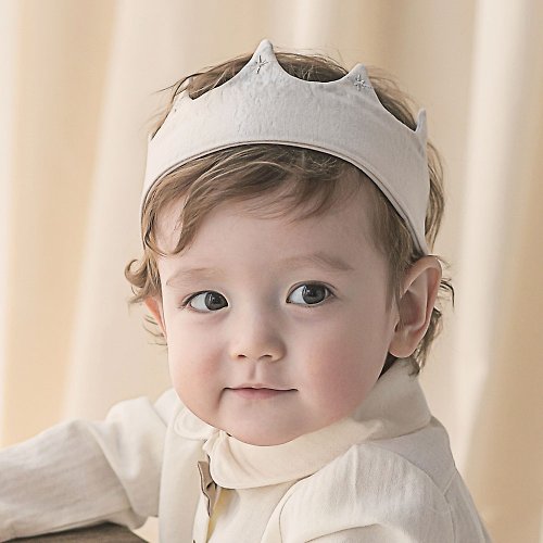 日安朵朵 Happy Prince 韓國製 Flot金蔥閃耀皇冠嬰兒童頭飾