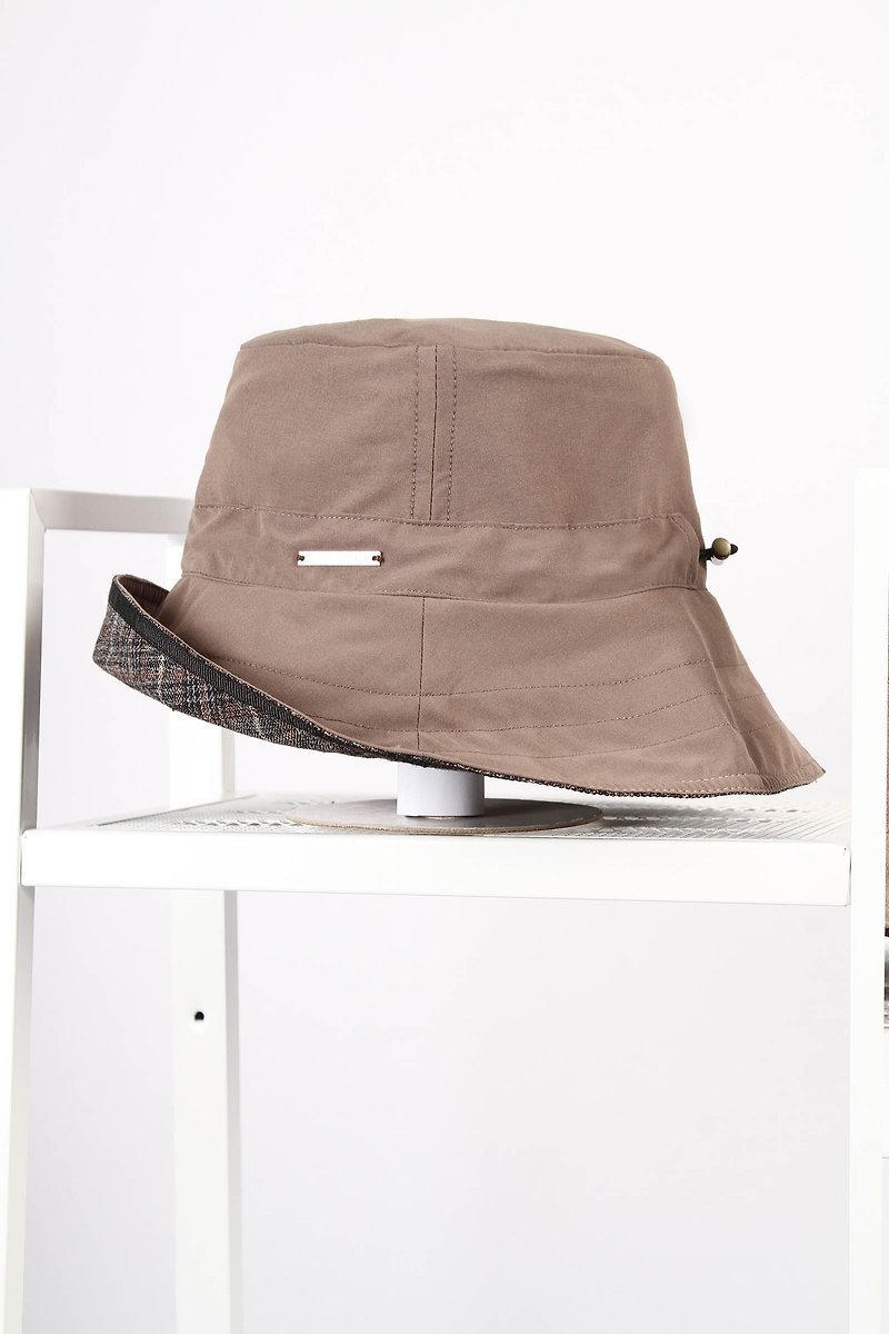 Reflective Storage fisherman caps (extended brim) - Hats & Caps - Polyester Brown