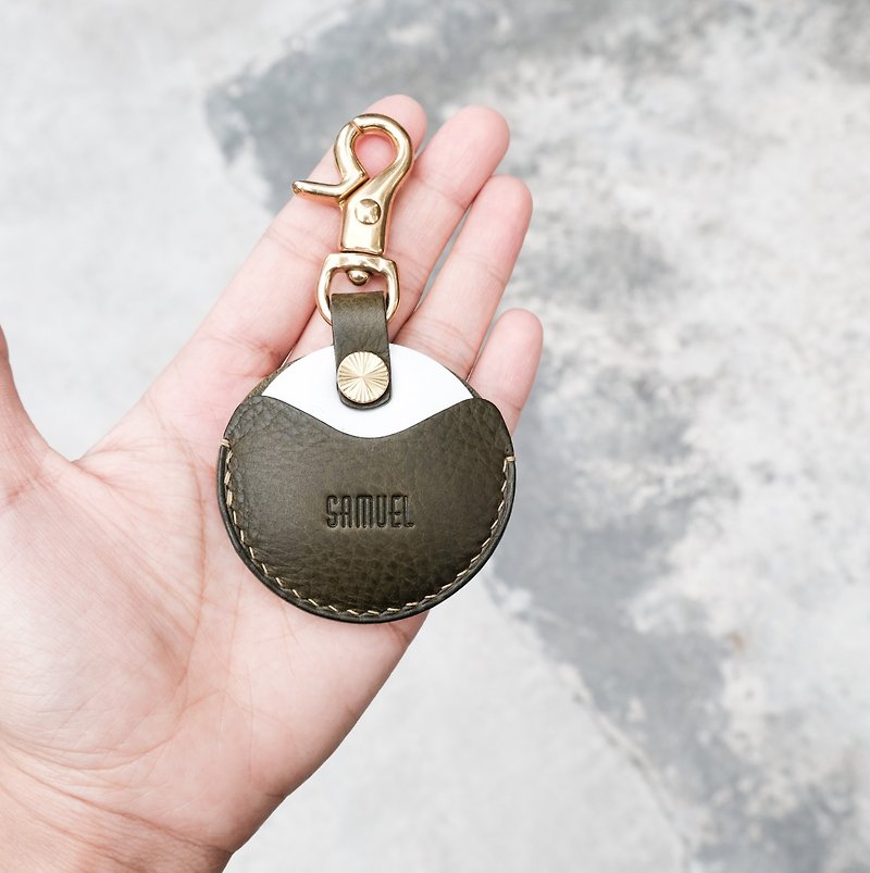 Gogoro/gogoro2 Key Holder Key holder / minerva box - Keychains - Genuine Leather Green