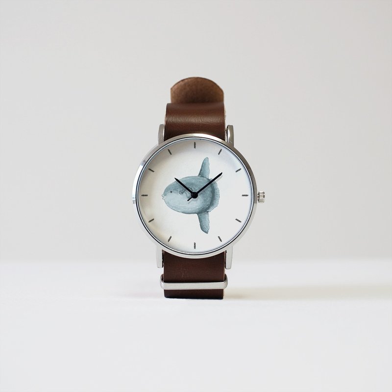 マンボウの腕時計 - 女錶 - 其他金屬 藍色