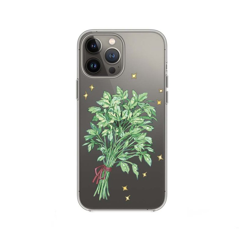 Coriander, Clear Soft Case, iPhone series, Samsung - เคส/ซองมือถือ - ซิลิคอน สีเขียว