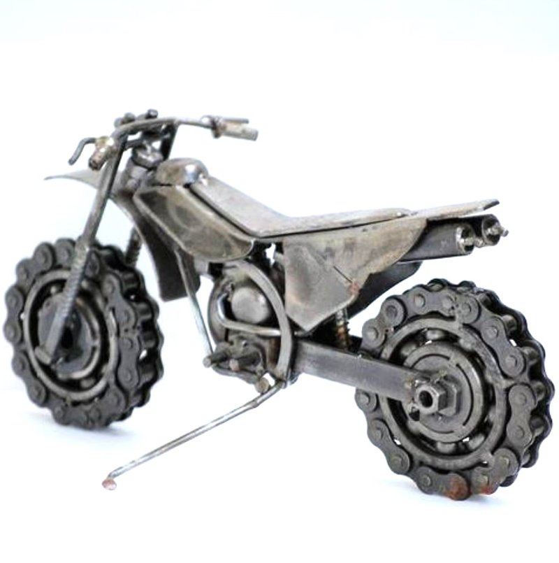 One-Of-A-Kind Christmas Gift Idea, Motor Bike (B) Motorcycle Welding sculptures - 擺飾/家飾品 - 其他金屬 