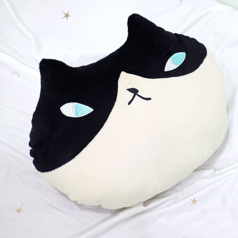 fussing cat /cat pillow -WenWen - Pillows & Cushions - Other Man-Made Fibers Black