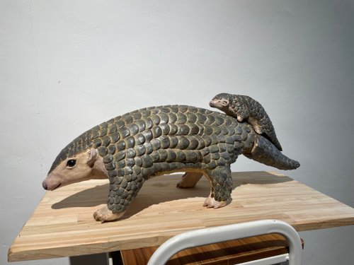 斑馬與狗工作室 【客製化禮物】 動物黏土雕塑擺設 寵物公仔、貓、狗 來圖可客製
