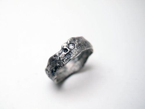 YUNSHAO Jewelry 【客製化禮物】Coal 系列 #a218 寶石灰岩戒指(9號)
