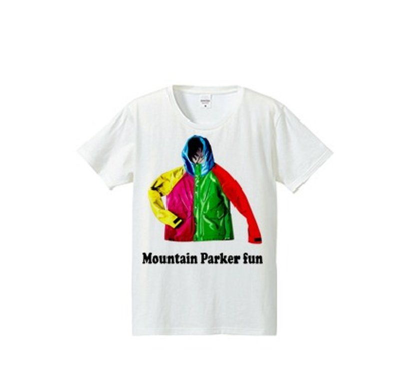Mountain Parker fun (4.7oz T-shirt) - เสื้อยืดผู้หญิง - ผ้าฝ้าย/ผ้าลินิน สีแดง