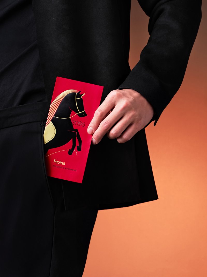 【金馬啟程】2026新年燙金紅包 - 紅包袋/春聯 - 紙 紅色