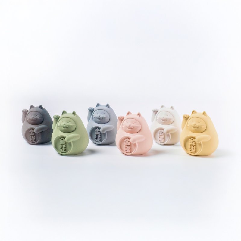 【送禮首選】胖胖招財招福貓(中) - 擺飾/家飾品 - 水泥 多色