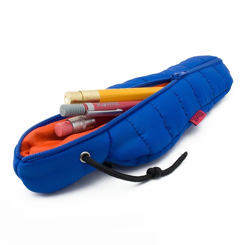 SUSS-Japan Magnets Outdoor Sleeping Bag Shape Storage Bag/Pencil Box/Pencil Bag (Blue) - Pencil Cases - Plastic Blue