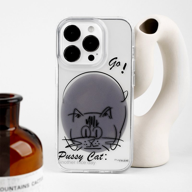 Fat Circle Cat iPhone Case - Phone Cases - Other Materials 