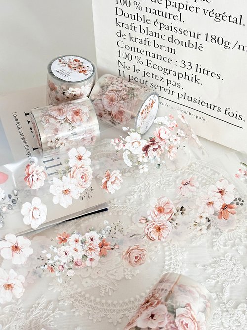 新品マスキングテープ花マスキングテープお裾分け切り売り7ループ