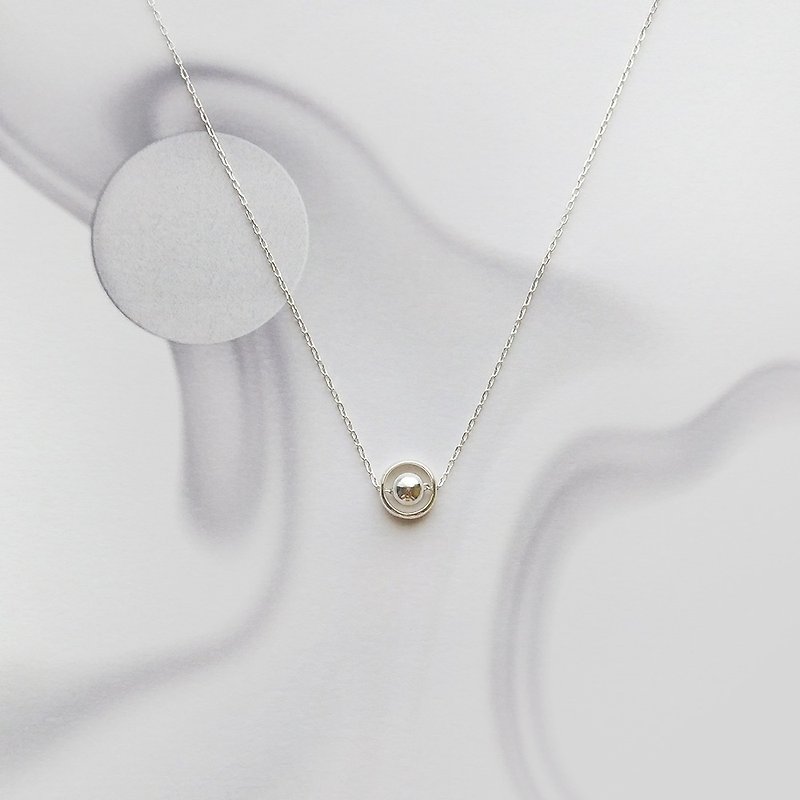 sn023-Pure silver necklace - Necklaces - Sterling Silver Silver