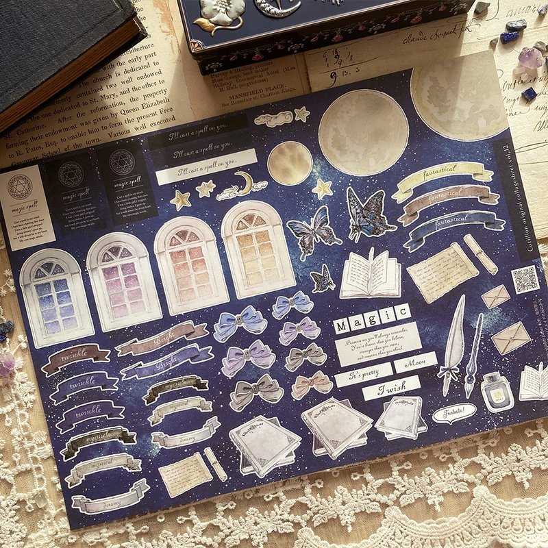 starry sky collage sheet - Other - Paper Blue