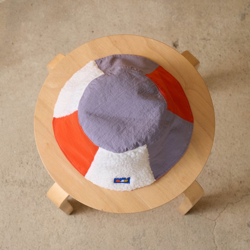 Fluffy Bucket / ORANGE - 帽子 - 棉．麻 橘色