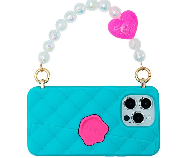 Candies-TW】iPhone 15 シリーズ - ハート型シャネル風