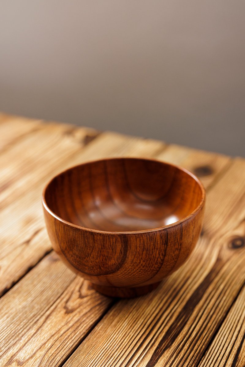 Islandoffer 島嶼製作 酸棗木木碗 湯碗 飯碗 12.8X8CM(1件) - 碗 - 木頭 金色