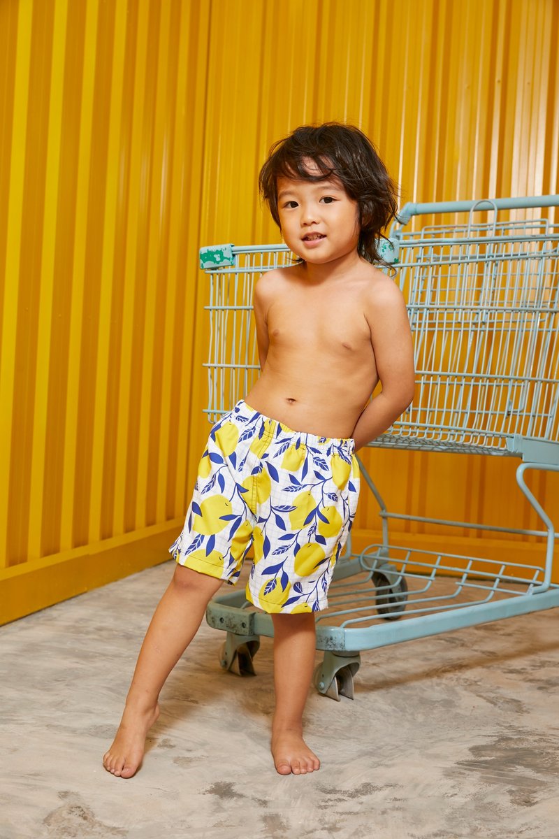 Beach Babe & Beach Boy : Baby & Adult Swim Trunks : Lemon - 嬰兒/兒童泳衣 - 其他材質 黃色