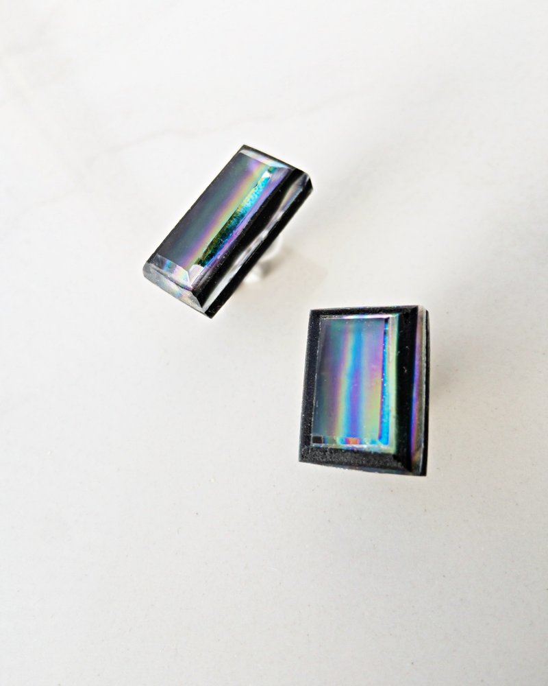 Frames earrings/pictures/magic hour 1-b Medical steel ear ring Containable ear ring Ear ring - Earrings & Clip-ons - Other Materials Multicolor