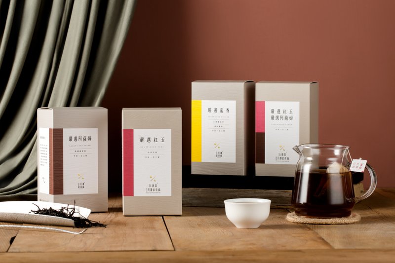 Strictly selected tea bags - Taiwan Tea No. 8 Assam, Taiwan Tea No. 18 Hongyu, Honey Fragrance Black Tea - Tea - Fresh Ingredients Gray