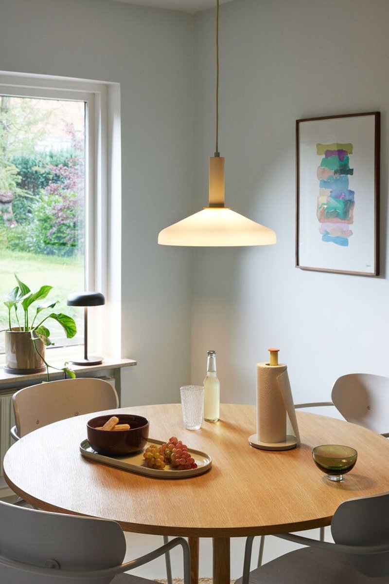 Pre-order【211914】Amare colored Stone tray-green/sand color-two in a set - Serving Trays & Cutting Boards - Other Materials 