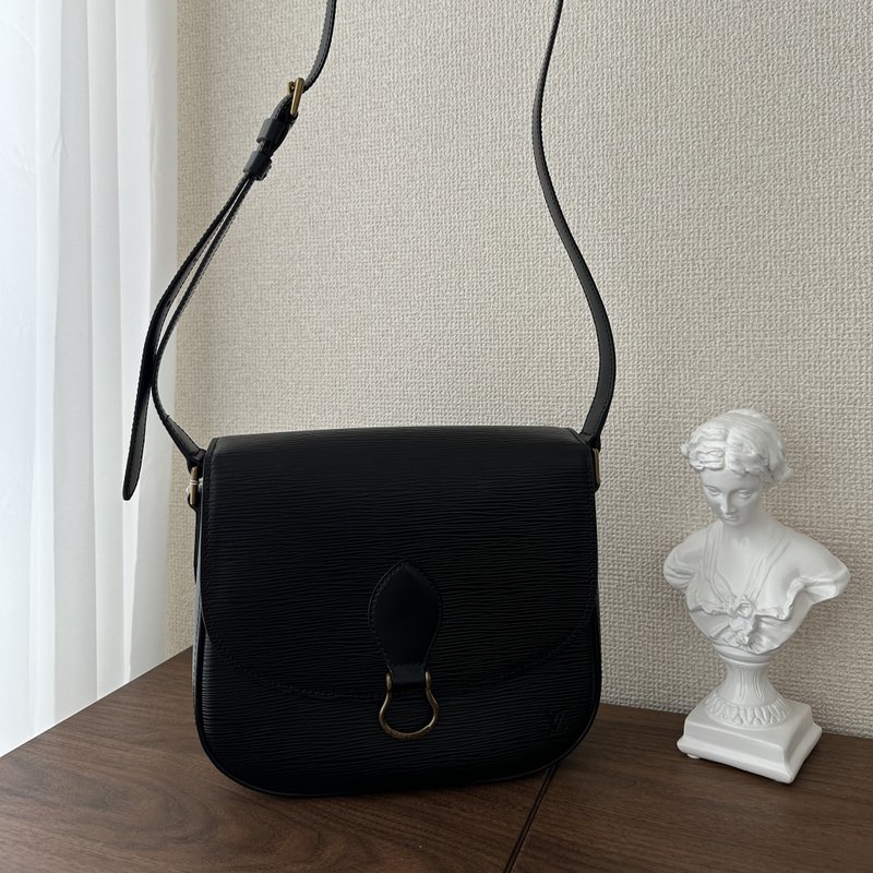 LOUIS VUITTON 路易威登 Epi 壓紋皮革 馬鞍包 - 側背包/斜背包 - 真皮 黑色