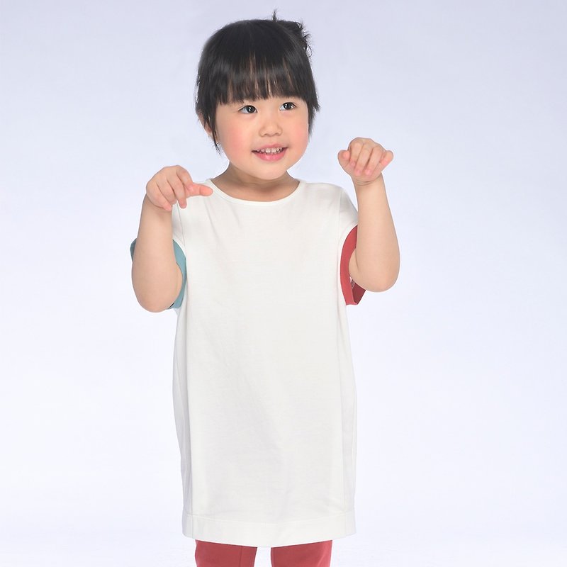 Ángeles- color sleeve dress (2-6 years old) - Other - Cotton & Hemp 
