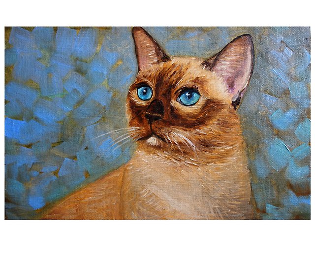 猫の絵 油絵 油彩画 オリジナル 絵画 www.krzysztofbialy.com