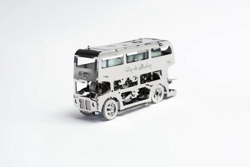 Time4Machine high-end metal power model double-deck minibus - อื่นๆ - สแตนเลส สีเงิน