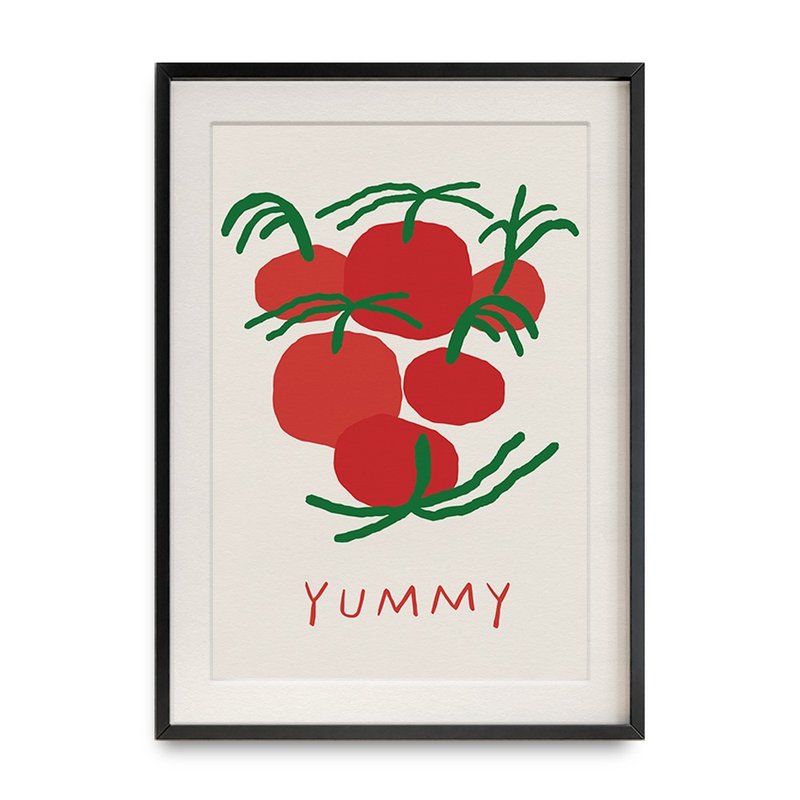 Yummy poster (A3/A4) - โปสเตอร์ - กระดาษ สีแดง