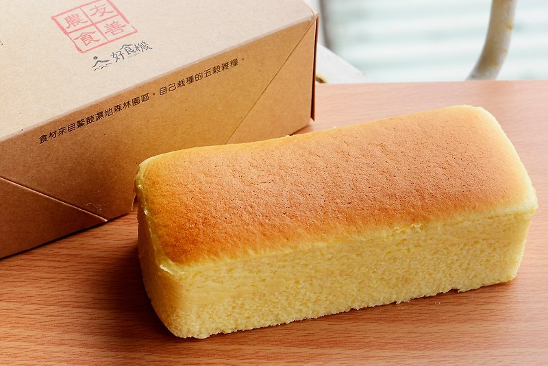 — Gluten-Free — Brown Rice Cake - Lemon Light Cheese (Mi Yue) - ของคาวและพาย - อาหารสด สีส้ม
