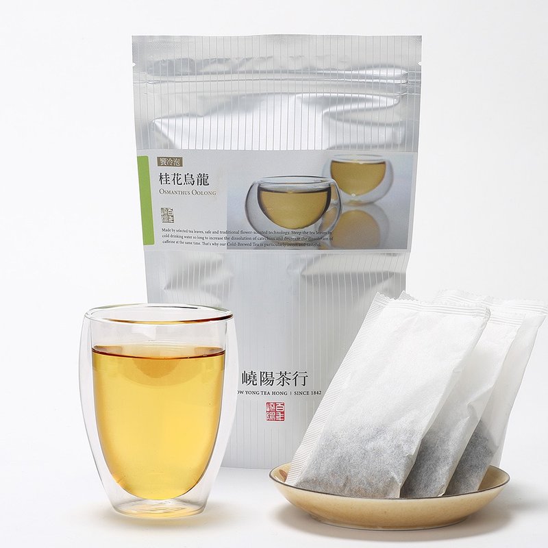 嶢陽茶行 | 桂花烏龍茶 冷泡茶500ml專用茶包 (16包入) 饗冷泡 - 茶葉/茶包/水果茶 - 新鮮食材 