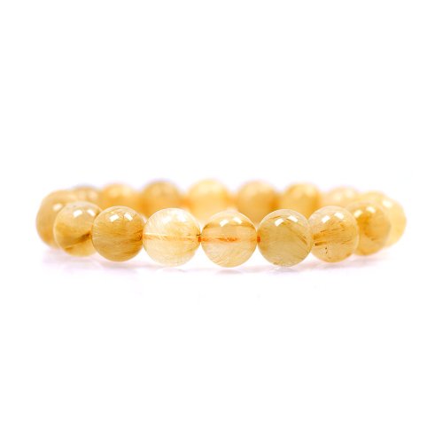 正佳珠寶 Gemsrich Jewelry 【正佳珠寶】金髮晶 頂級維納斯 10.4-10.8mm 金髮晶手珠
