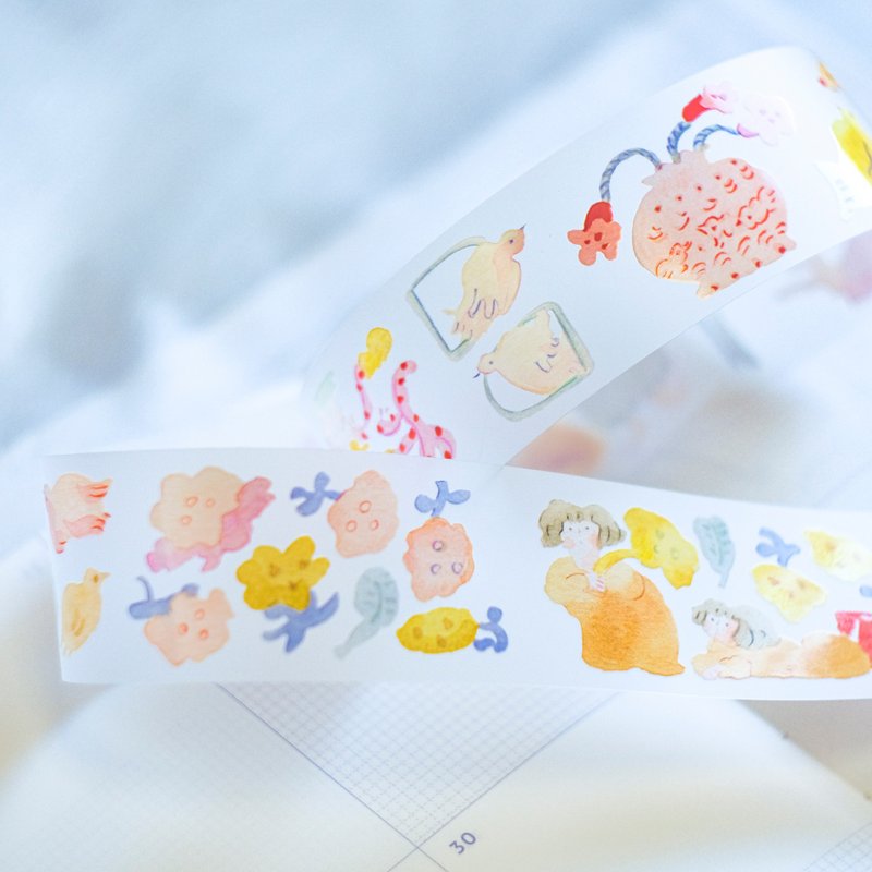 PET Tape - Indulgence | Masking Tape | Journaling | Planner Tape - มาสกิ้งเทป - กระดาษ สีส้ม