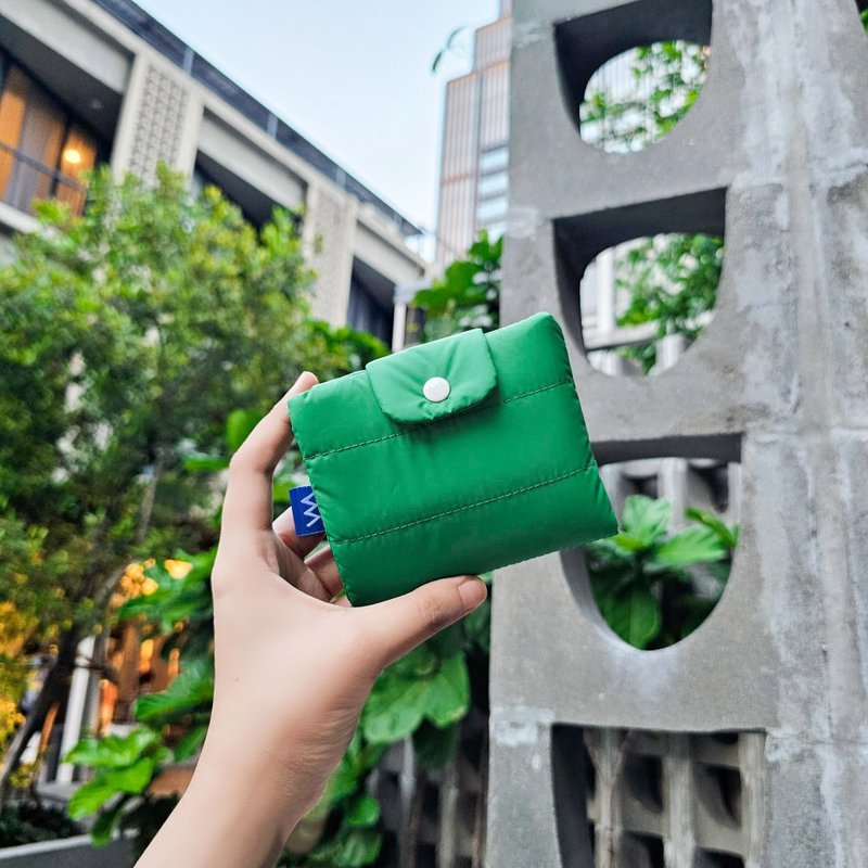 Bubble wallet - Green - 錢包/皮夾/長短夾 - 尼龍 綠色