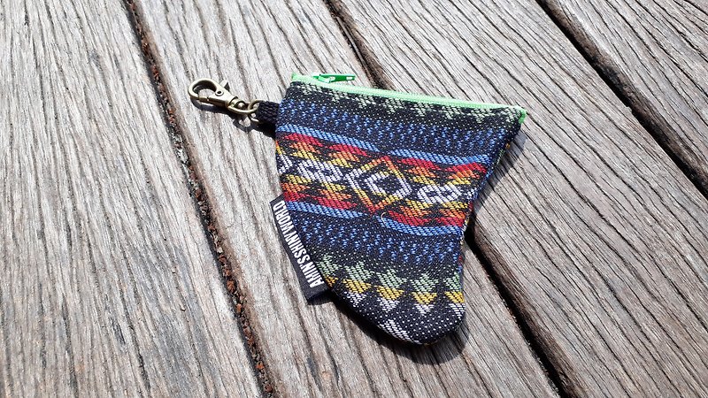 AMIN'S SHINY WORLD handmade ethnic wind surfing Fin small things change key package - Coin Purses - Cotton & Hemp Multicolor