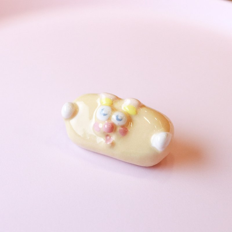 Display products discount ceramic badge safety pin brooch badge jewelry cute pin - Brooches - Porcelain Multicolor