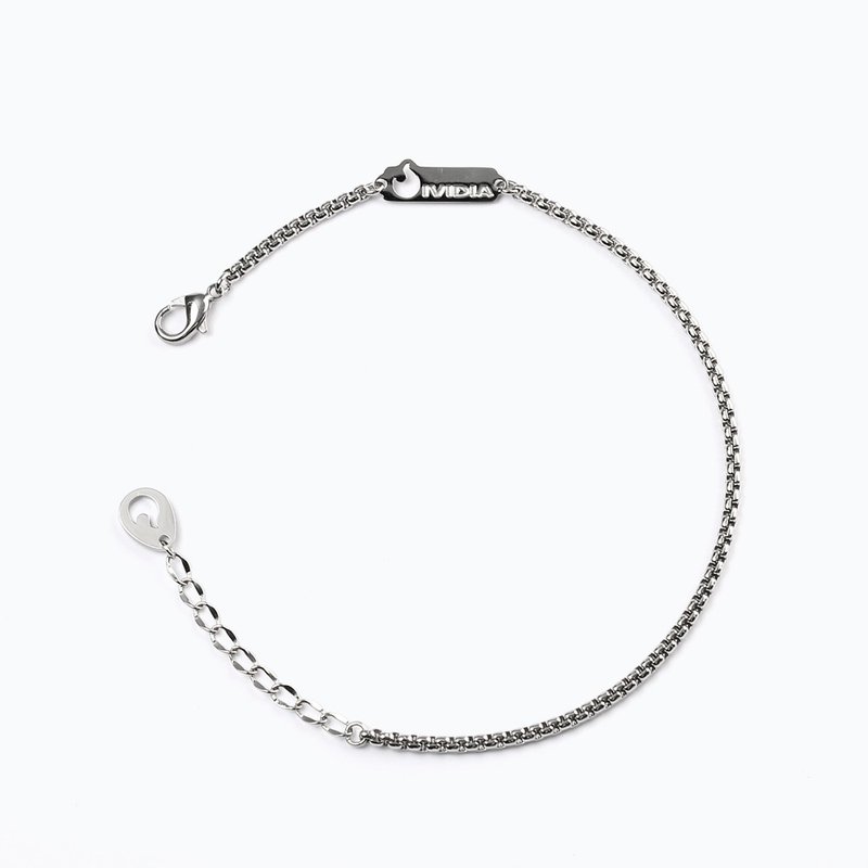 S063 Stainless Steel Bracelet Natural Color Hypoallergenic Made in Taiwan - สร้อยข้อมือ - สแตนเลส สีเงิน