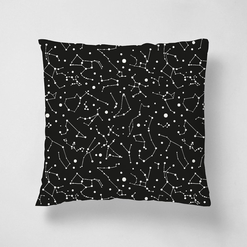 Star Constellation Constellation / Short Pillow Pillow - หมอน - วัสดุอื่นๆ สีดำ