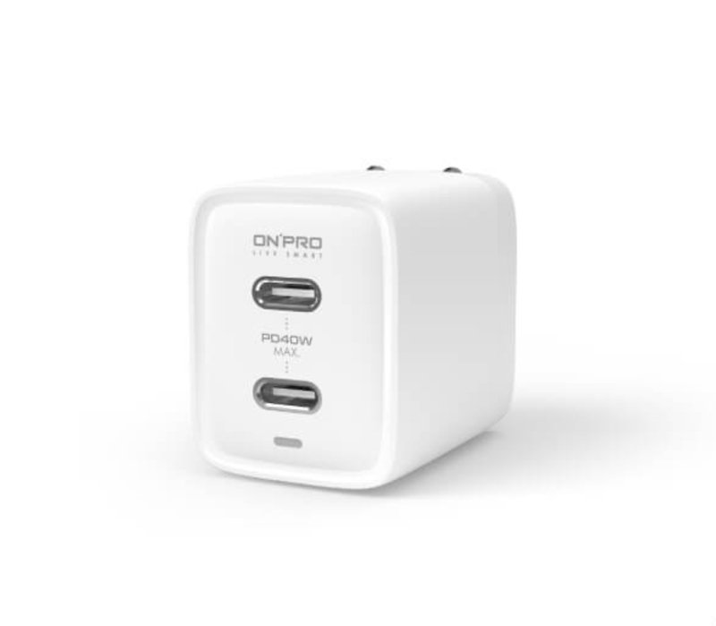 ONPRO UC-QB40 GAN 40W rapid charger [MIST O applicable / dual Type-C] - Other - Plastic White